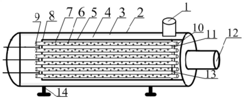 An air electric heater with percolation holes on the heating tube