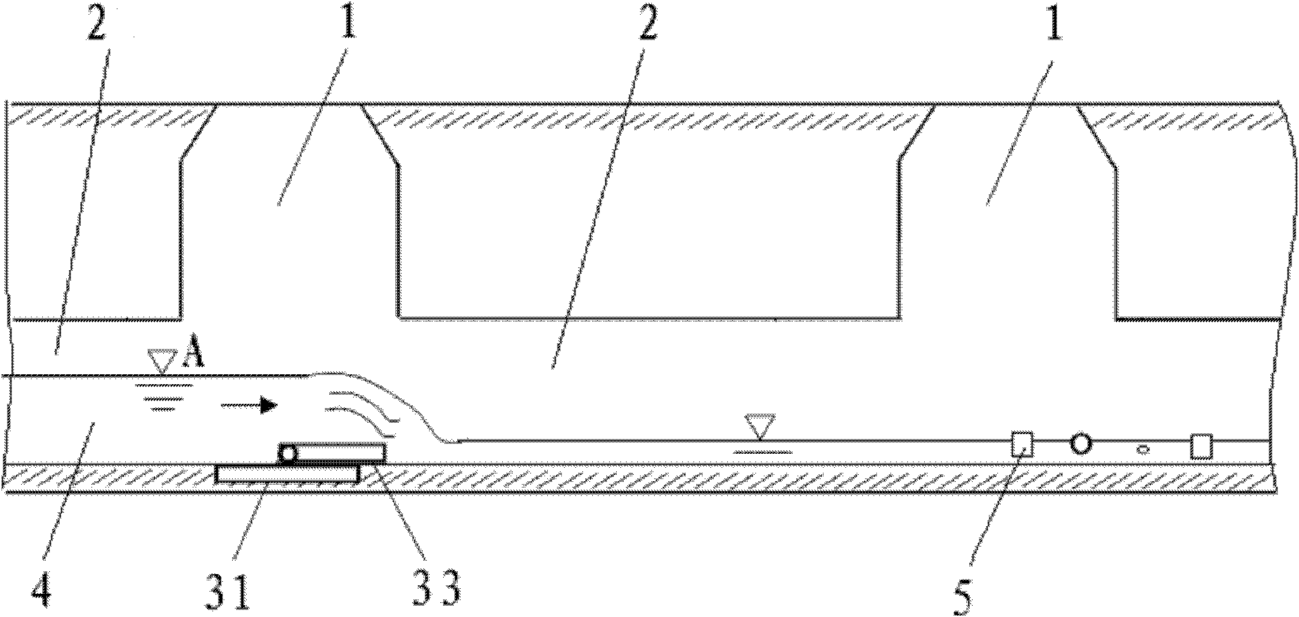 Automatic flushing device for urban drainage pipeline system