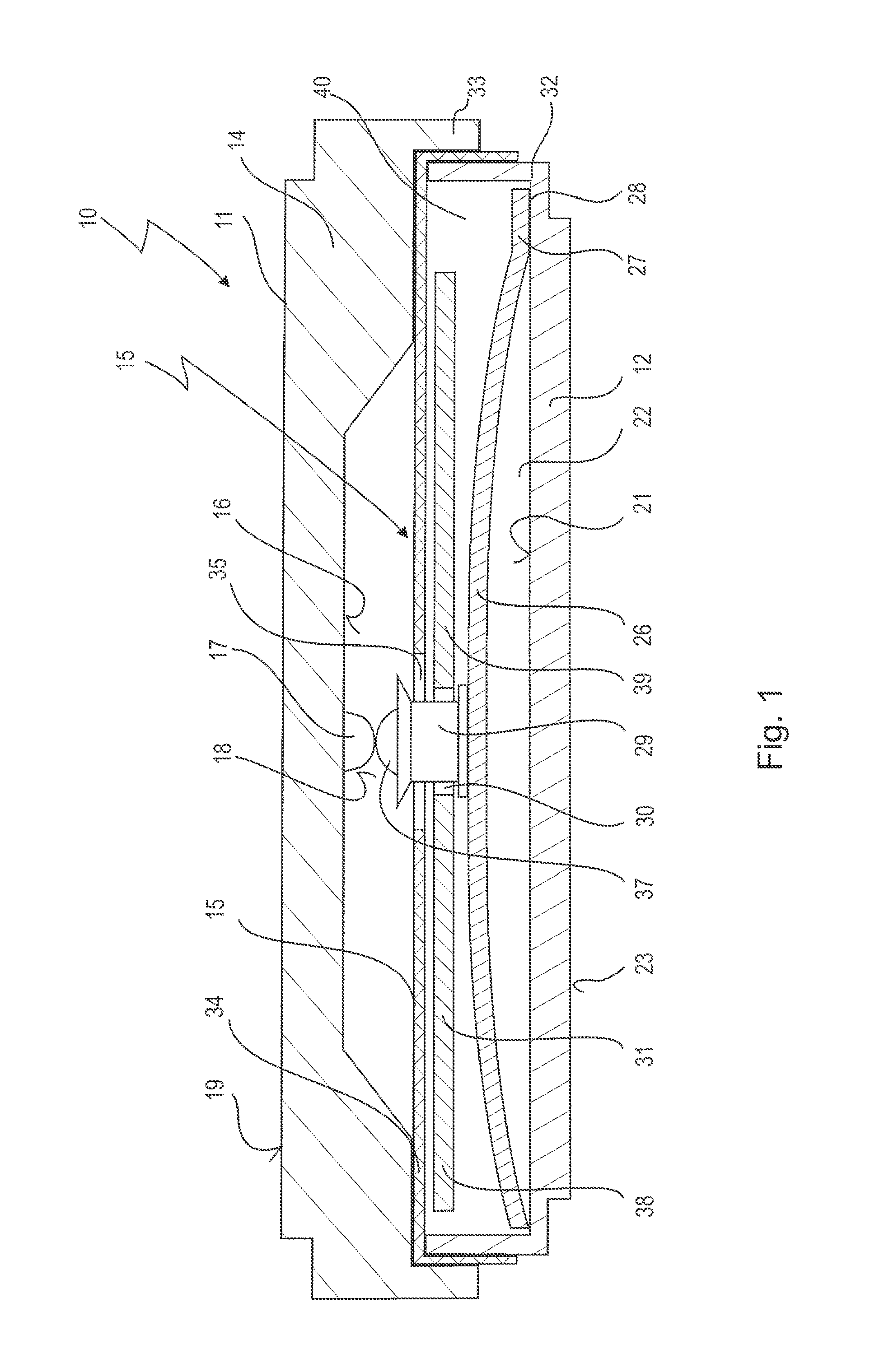 Temperature-dependent switching mechanism