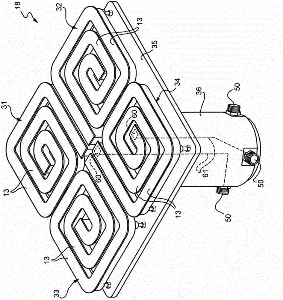 Device for obtaining a multicrystalline semiconductor material, in particular silicon, and method for controlling the temperature therein
