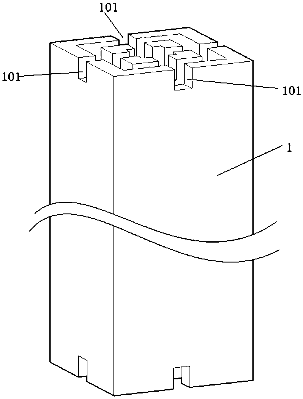Joint tenon-mortise structure of square steel tube structures and steel reinforced concrete beams and method