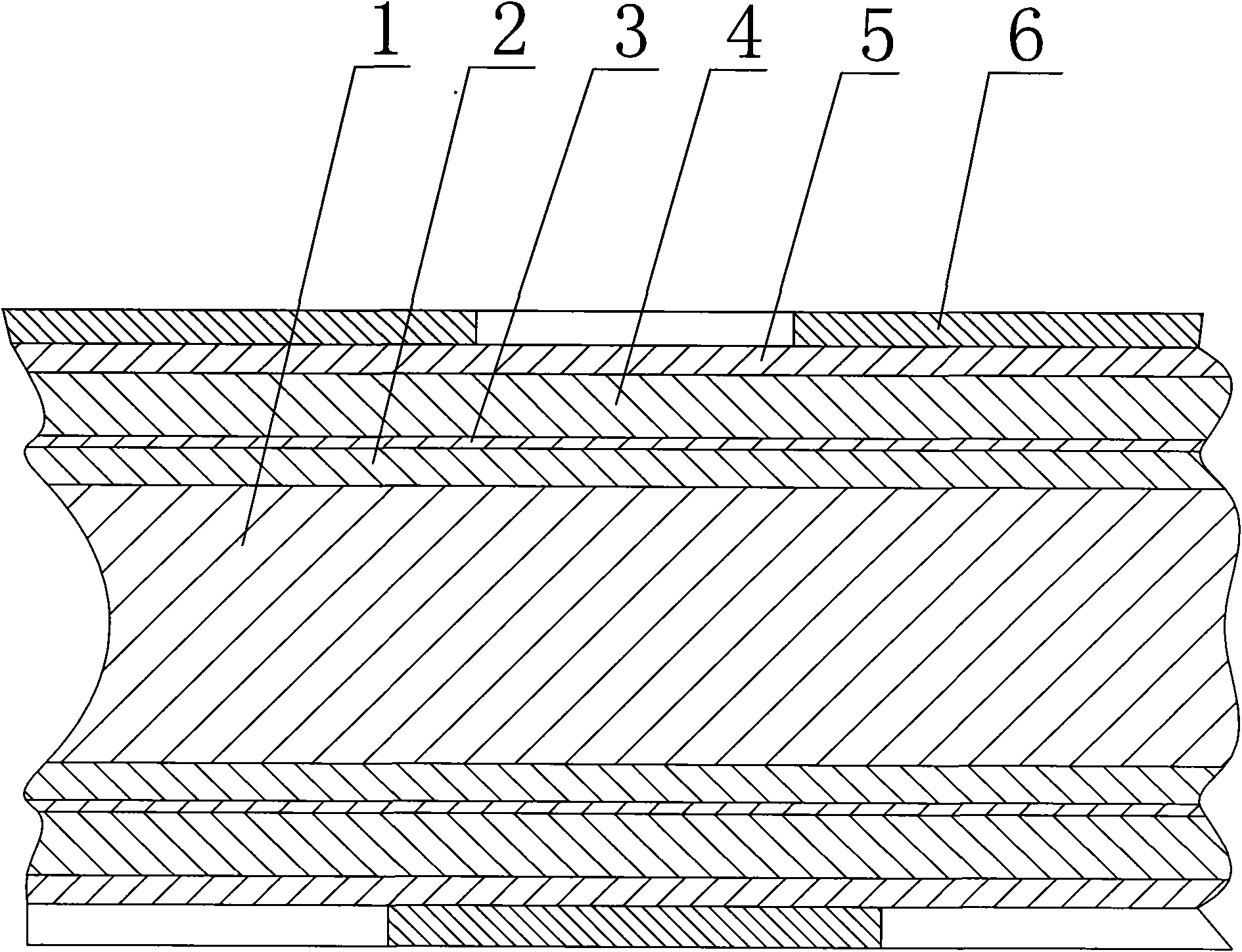 Metal baseplate provided with LED and manufacturing method thereof