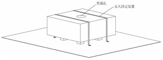 Polystyrene square box core mold construction method for hollow floor system