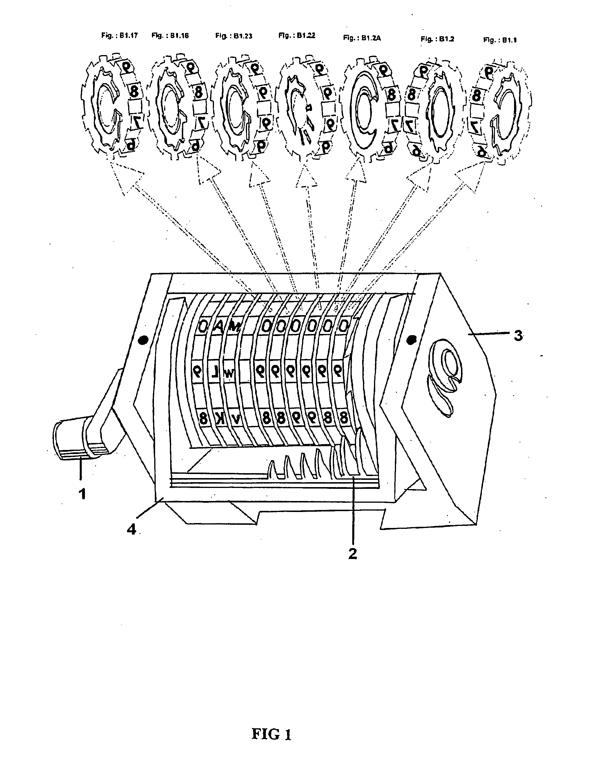Method and an apparatus for printing sequential characters