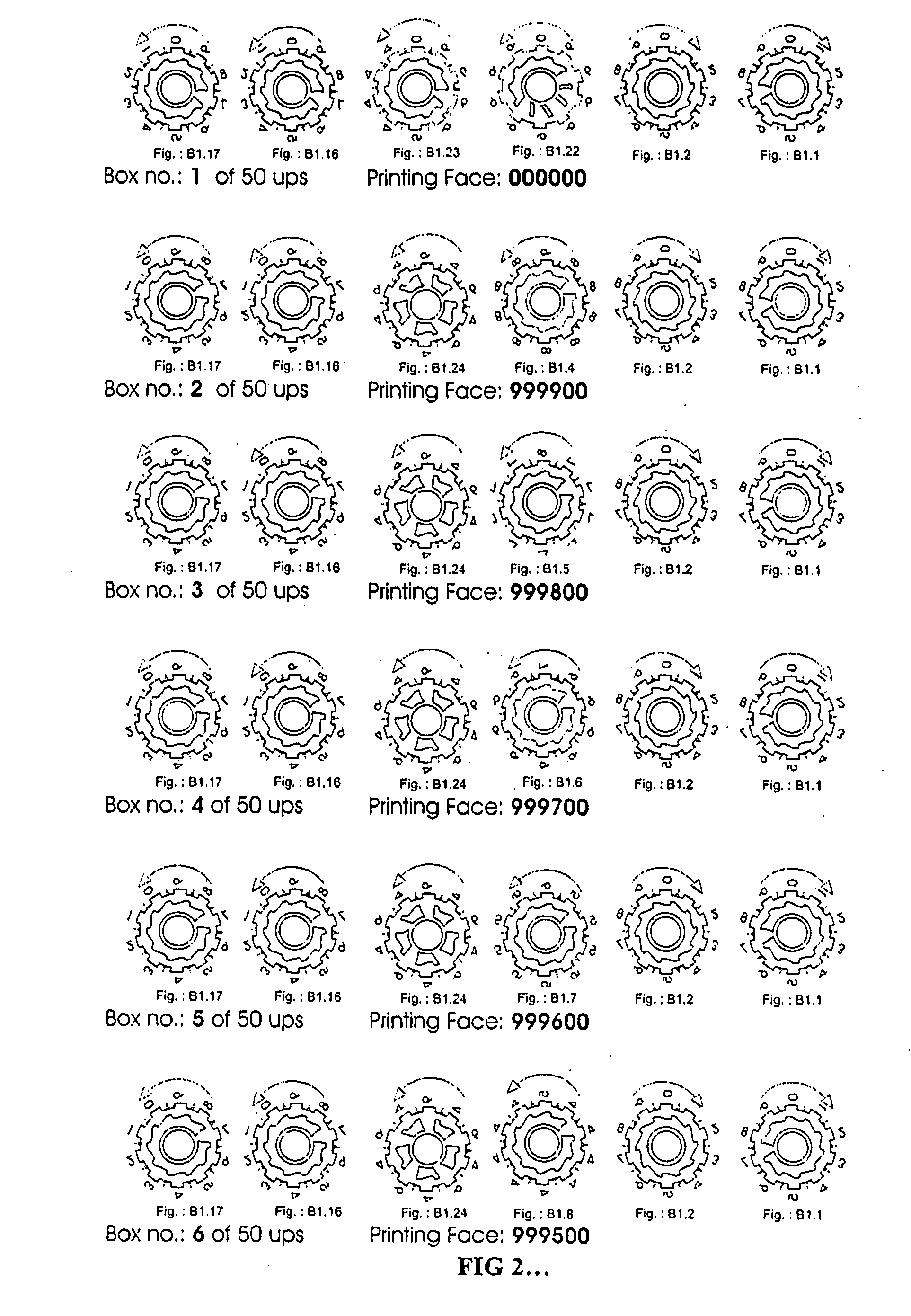 Method and an apparatus for printing sequential characters