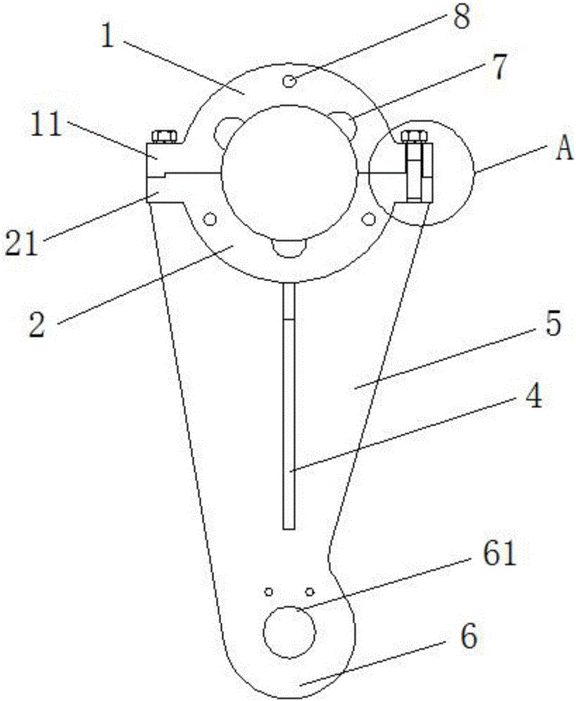 Transmission crank