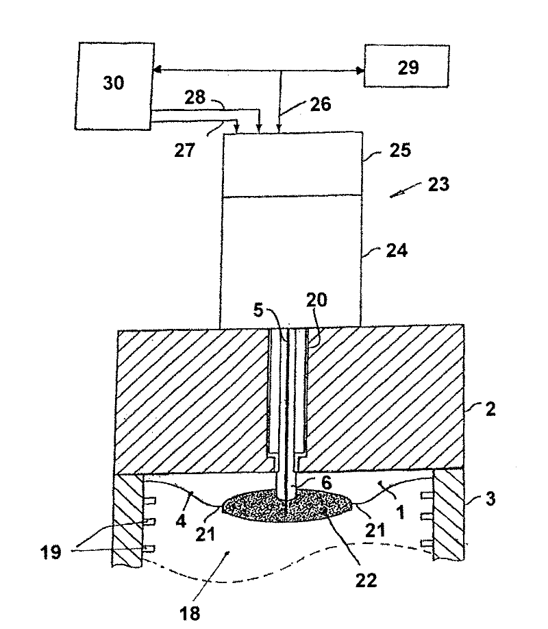 Method for igniting a fuel-air mixture in a combustion chamber of an internal combustion engine by corona discharge