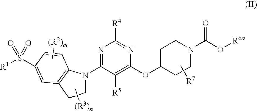 Pyrimidyl indoline compound