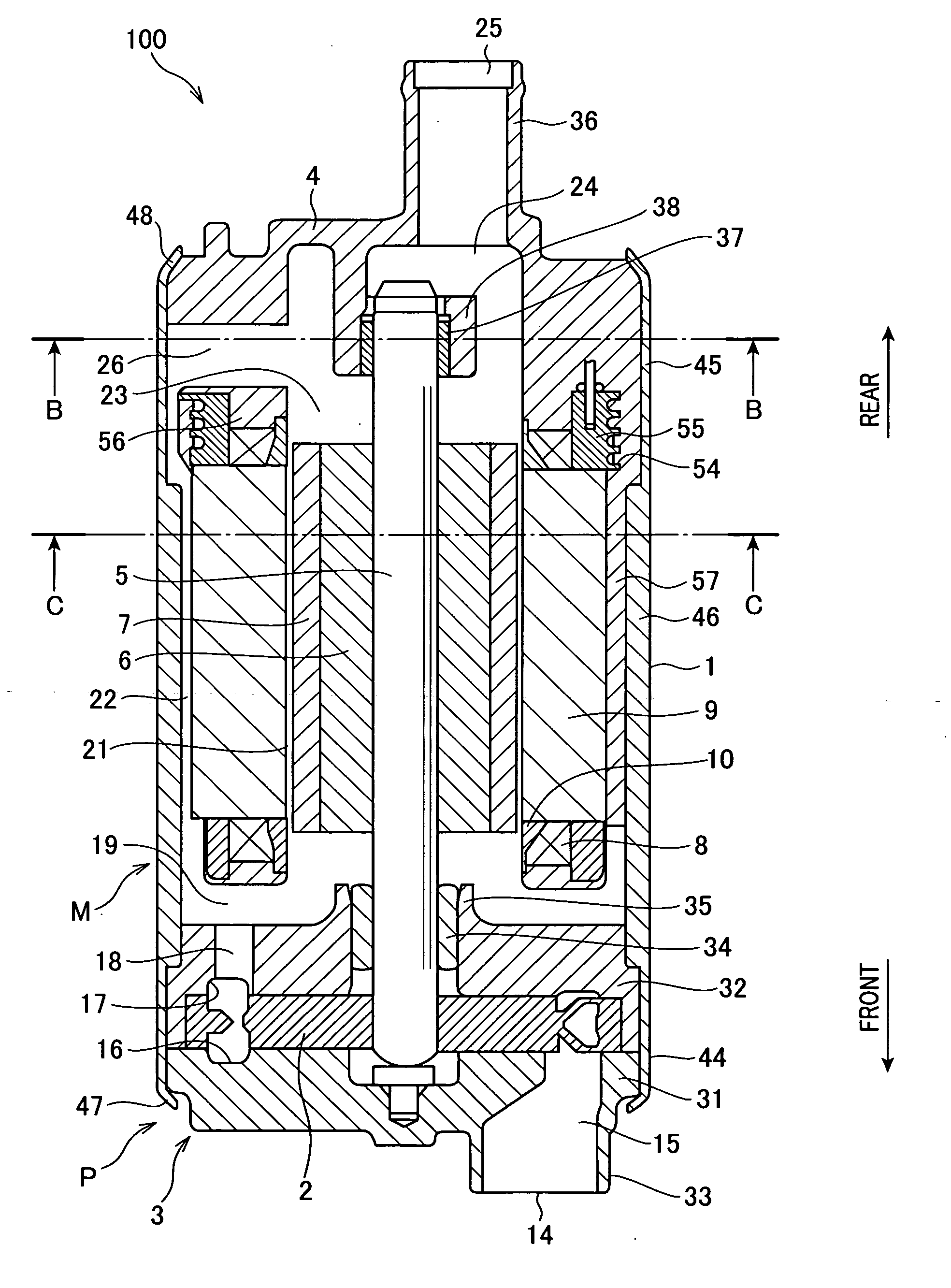 Electric fuel pump capable of supplying fuel at high flow rate
