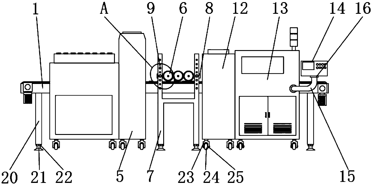 Intelligent production device based on furniture parts