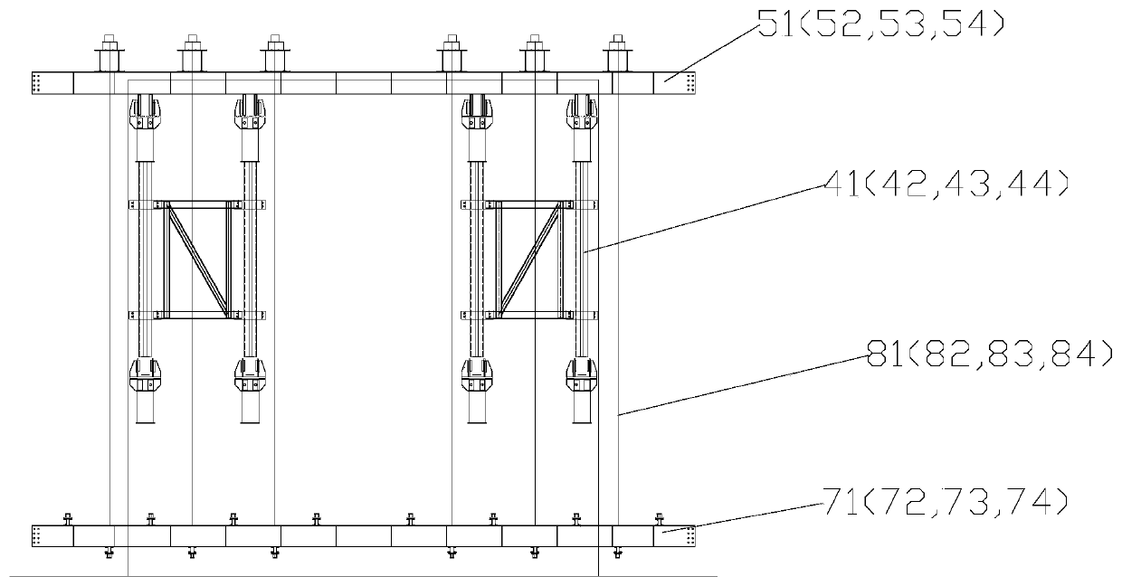 No. 0 block construction bracket and reverse tension preloading method thereof