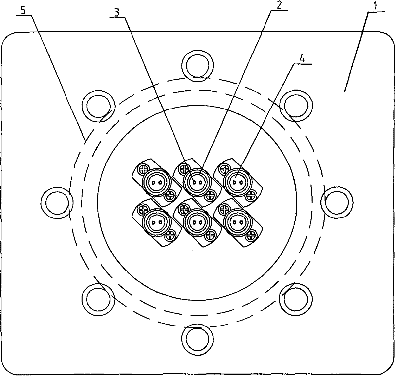 Metal sealing terminal plate