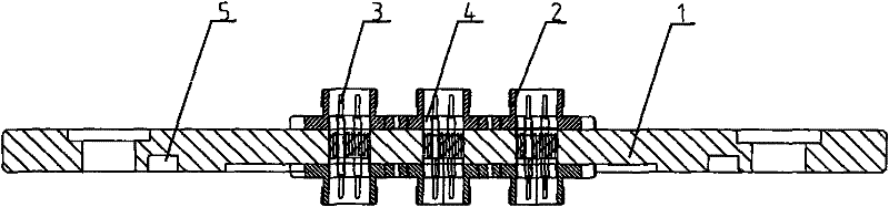 Metal sealing terminal plate