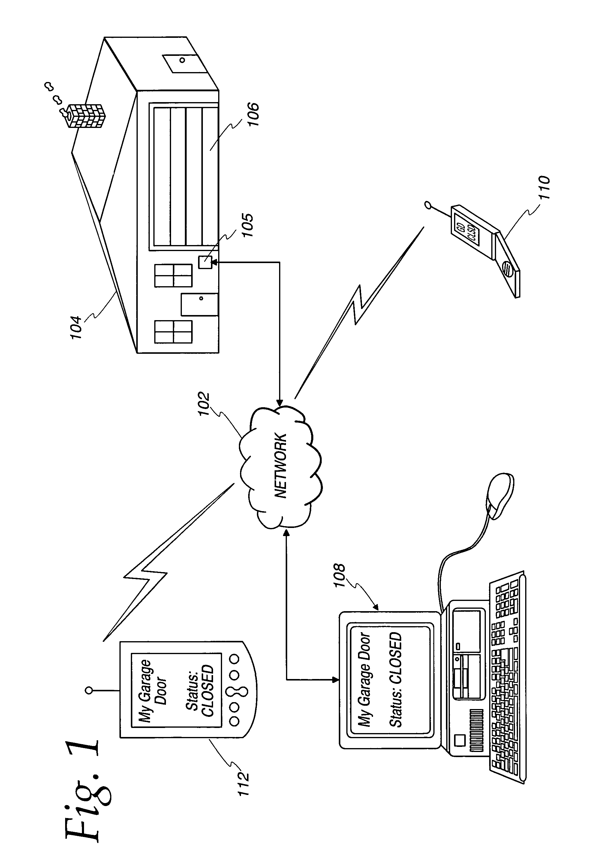 Method and apparatus for monitoring a movable barrier over a network