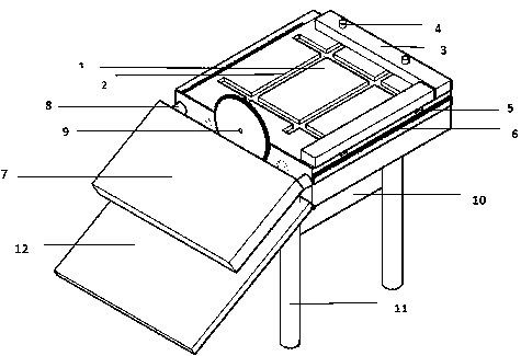 Pre-embedded part experiment special template measuring and machining device and use method thereof