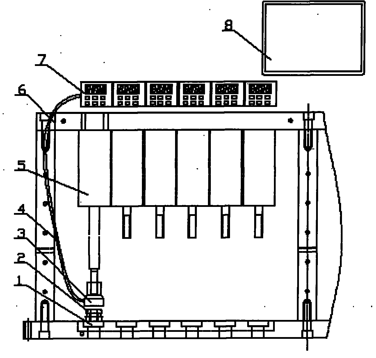 Method and device for detecting air tightness of 12 stations of automotive water seal