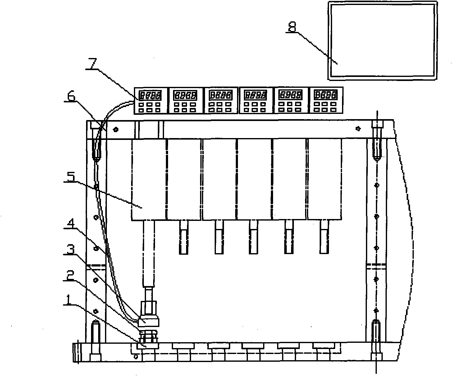 Method and device for detecting air tightness of 12 stations of automotive water seal