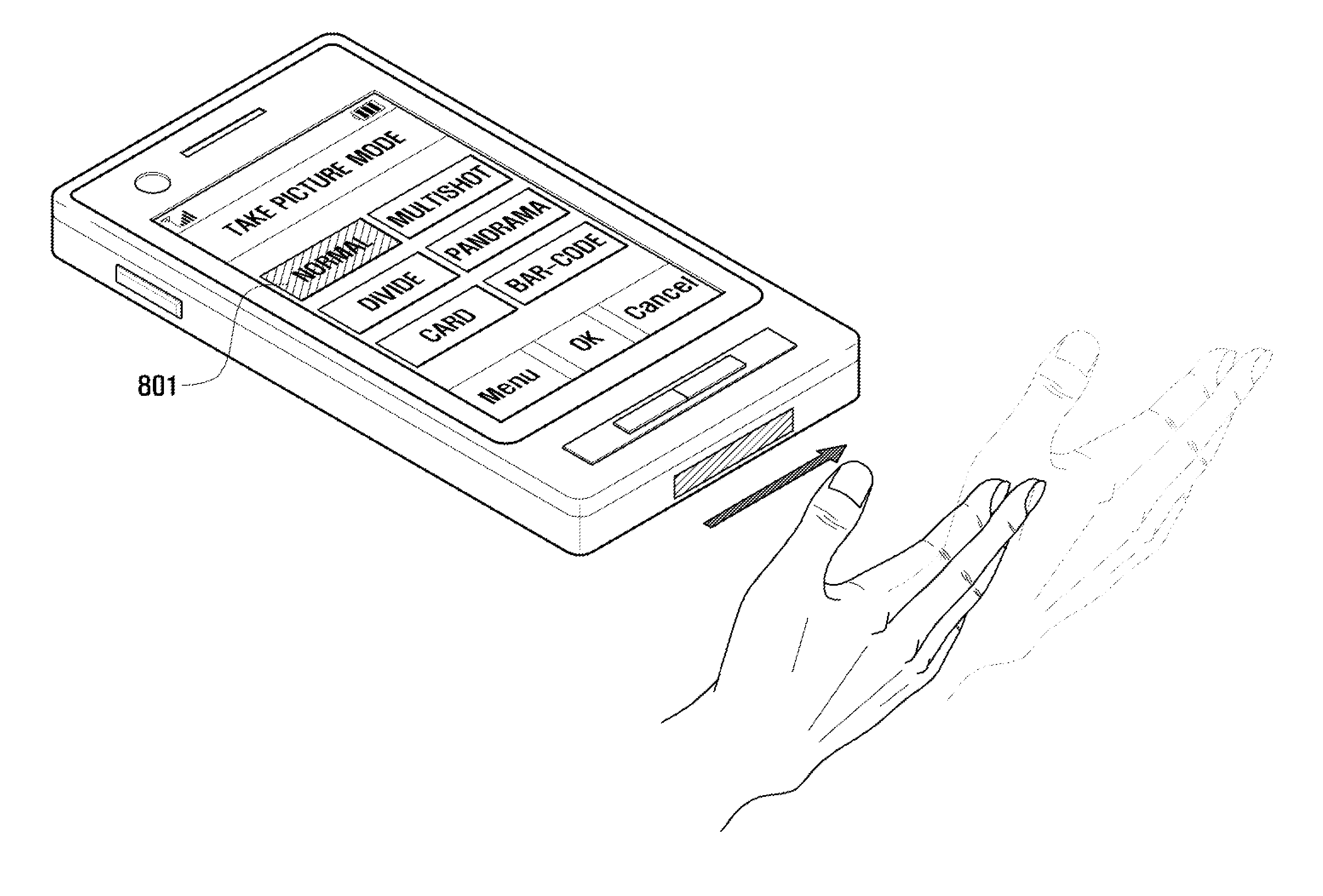 Mobile device having proximity sensor and gesture based user interface method thereof