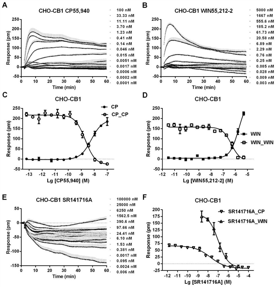 Application of compound as or in preparation of cannabinoid receptor agonist or antagonists