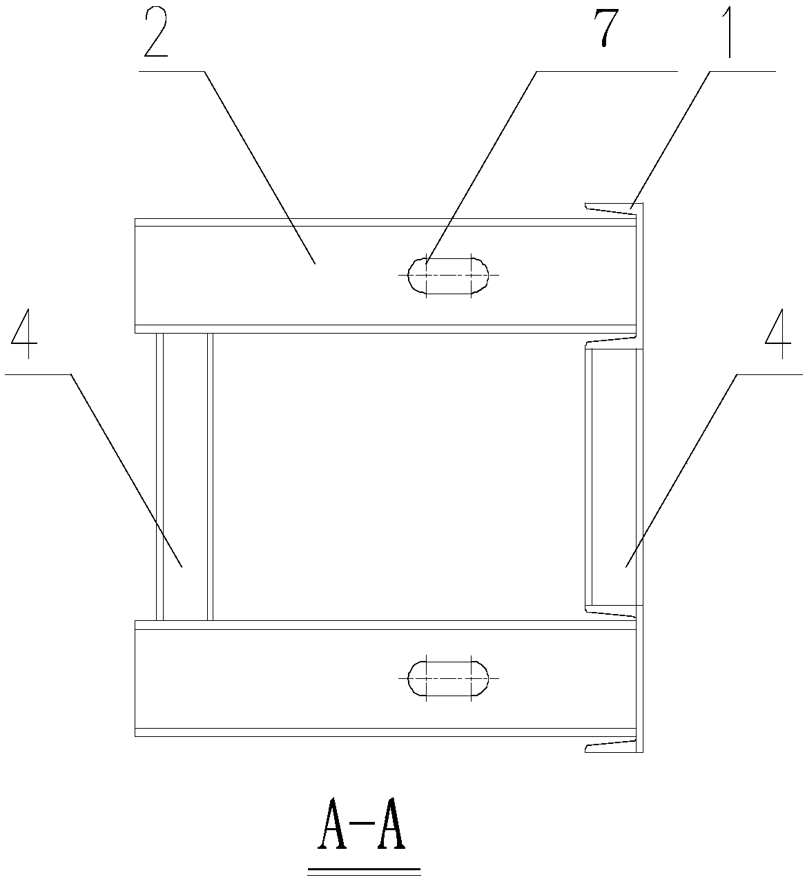 Detachable supporting device and method for crossing hole