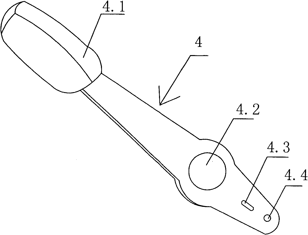 Accelerator control device for grass mower not easy to trip over stop