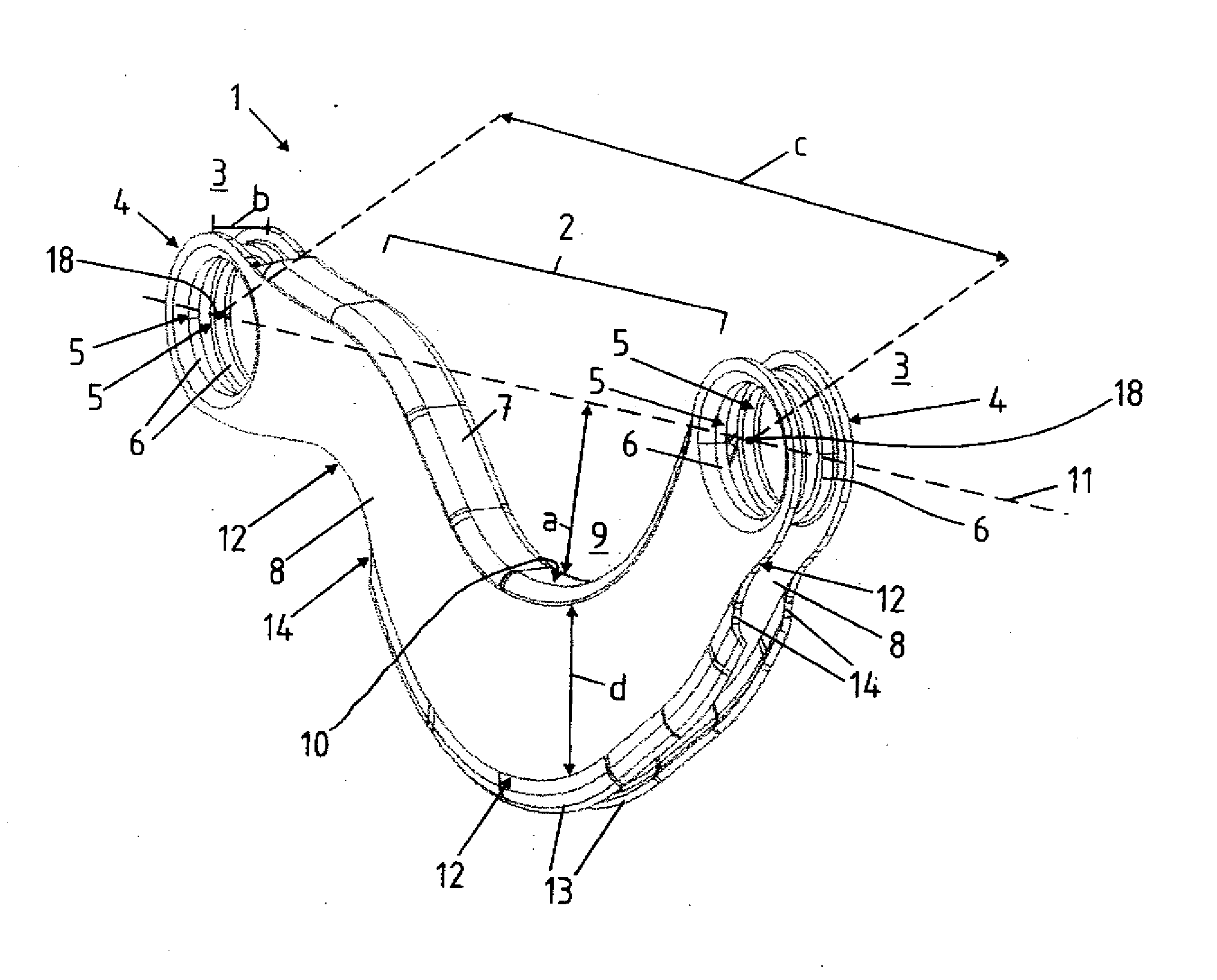 Transverse control arm, and method for producing a transverse control arm