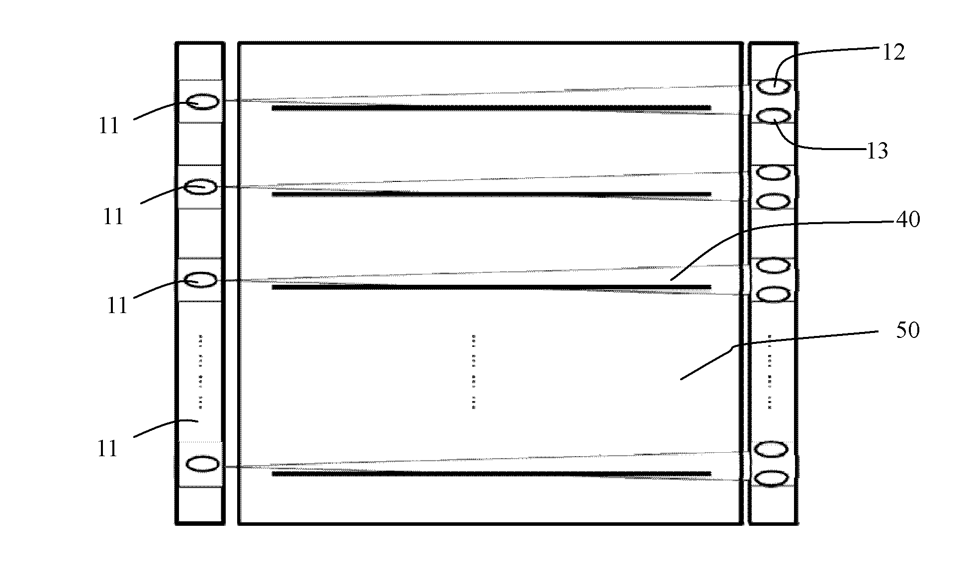 Detection device and detection method for glass substrate