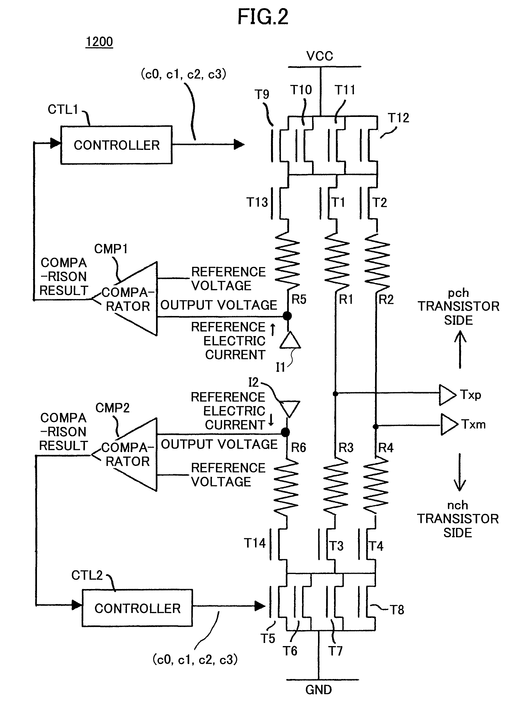 Electric signal outputting apparatus with a switching part, an impedance matching part, and an auxiliary switching part