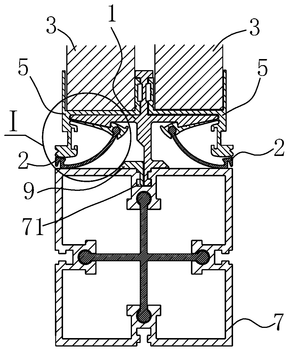 Modular assembly type building wallboard connecting structure