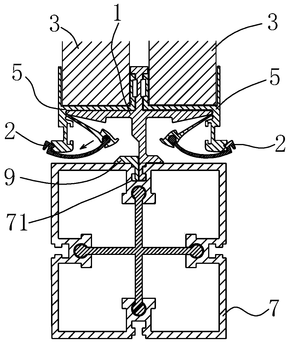 Modular assembly type building wallboard connecting structure