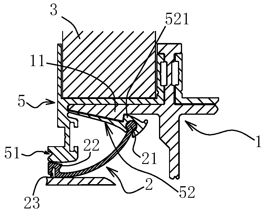 Modular assembly type building wallboard connecting structure