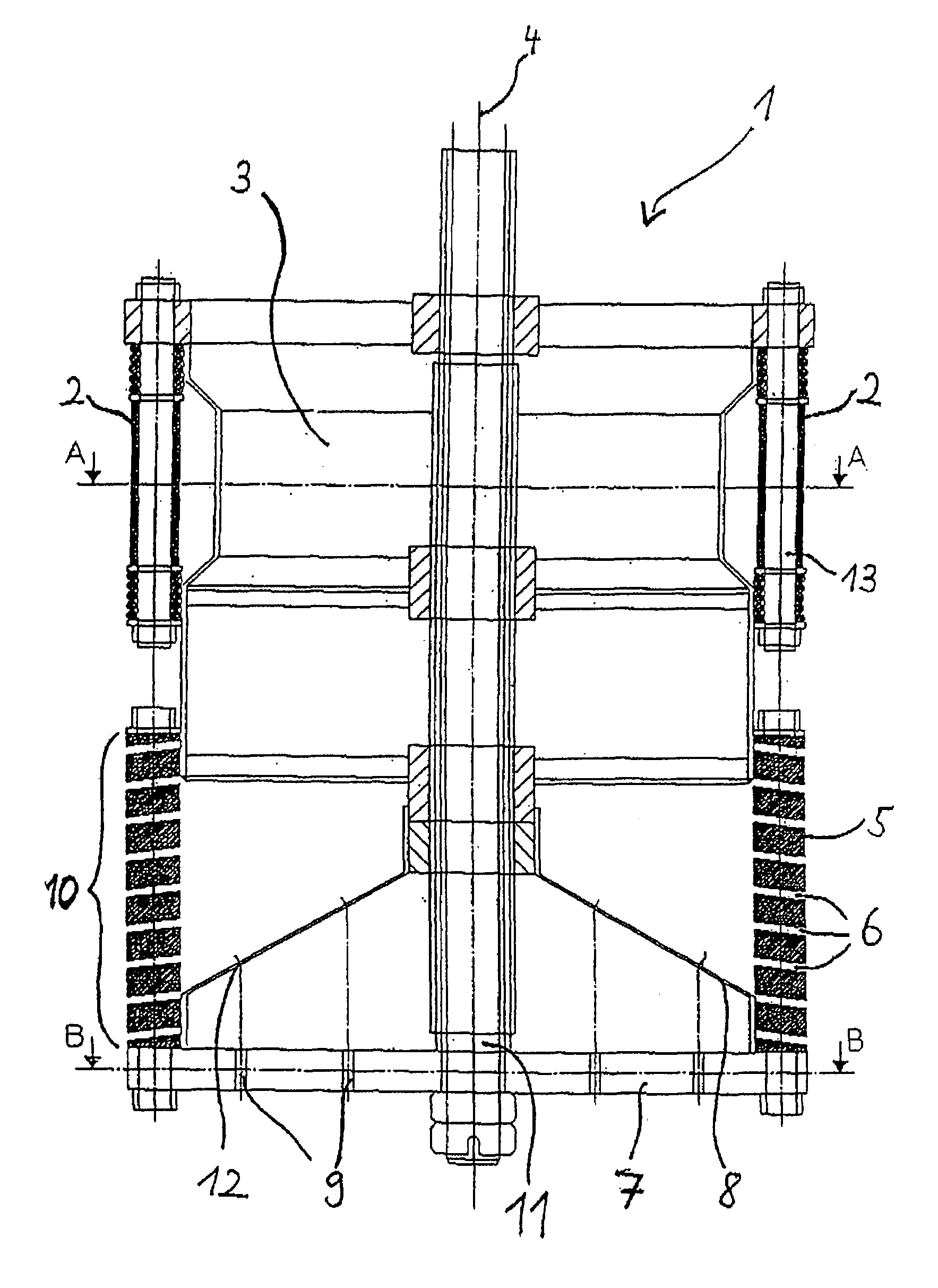 Device for spraying water