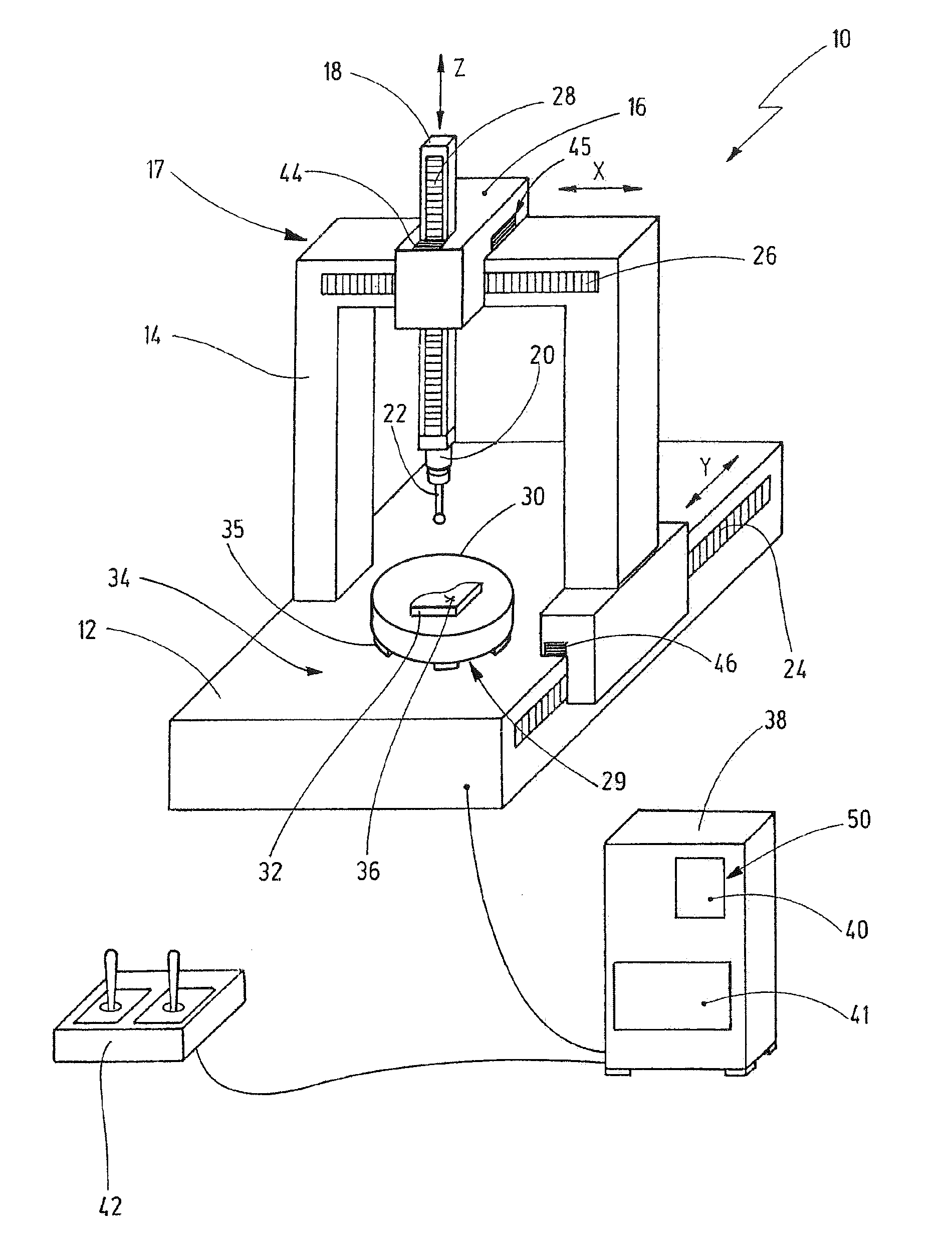 Method for determining a correction value for the monitoring of a fluid bearing and machine having at least one fluid bearing