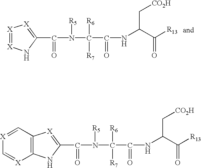 Imidazole and benzimidazole caspase inhibitors and uses thereof