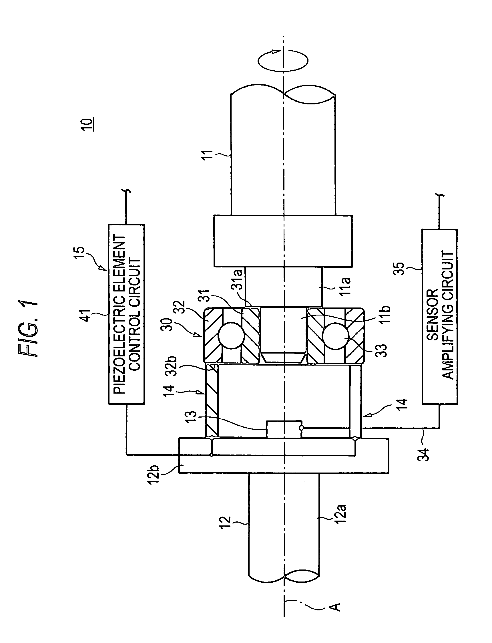 Bearing vibration measuring apparatus, bearing vibration measuring method, and radial type bearing