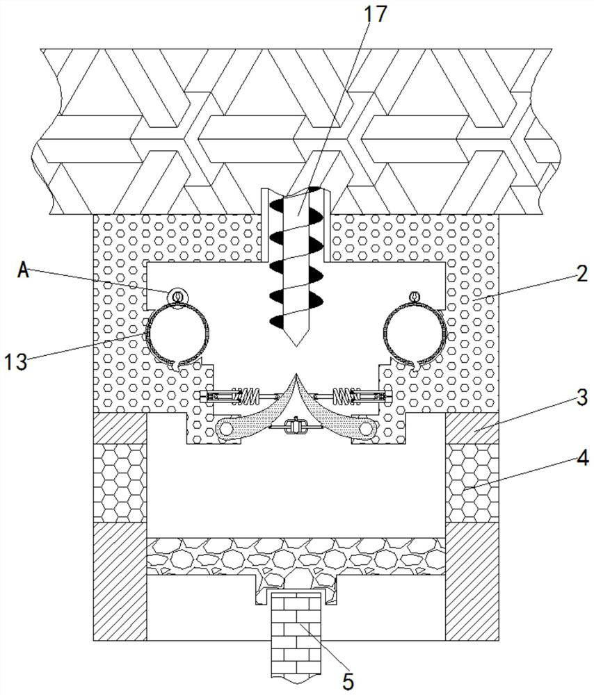 Automatic garbage cleaning device for sea surface of port