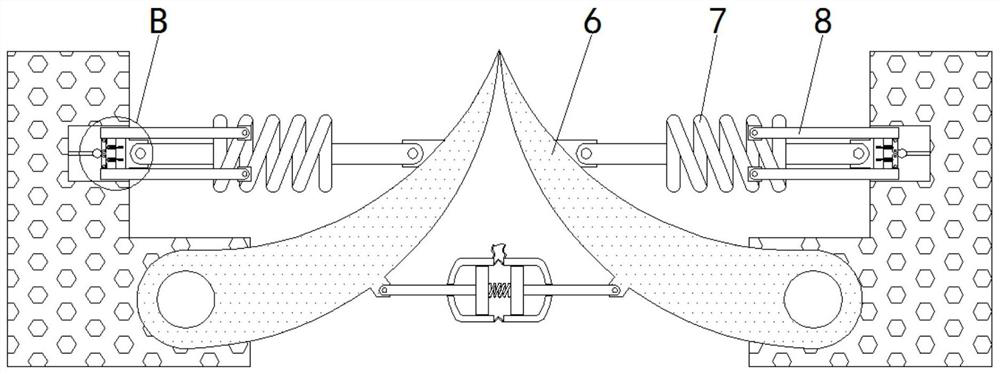 Automatic garbage cleaning device for sea surface of port