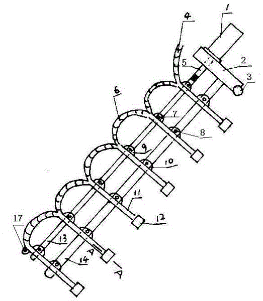 Multi-head trenching machine