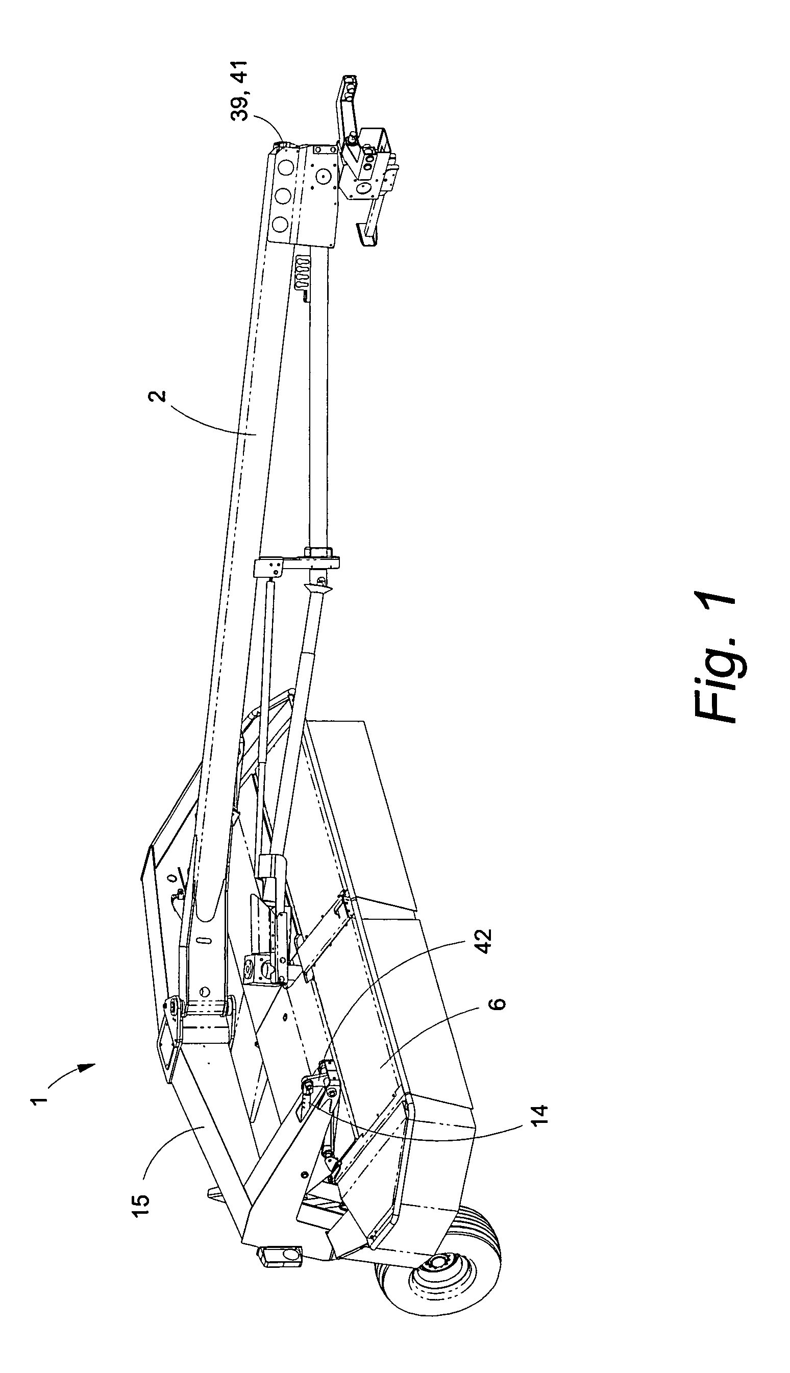 Suspension system for a floating header on an agricultural implement