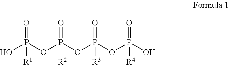 Cleaners for hard surfaces comprising phosphoric acid esters of a polyether-modified alkyl alcohol