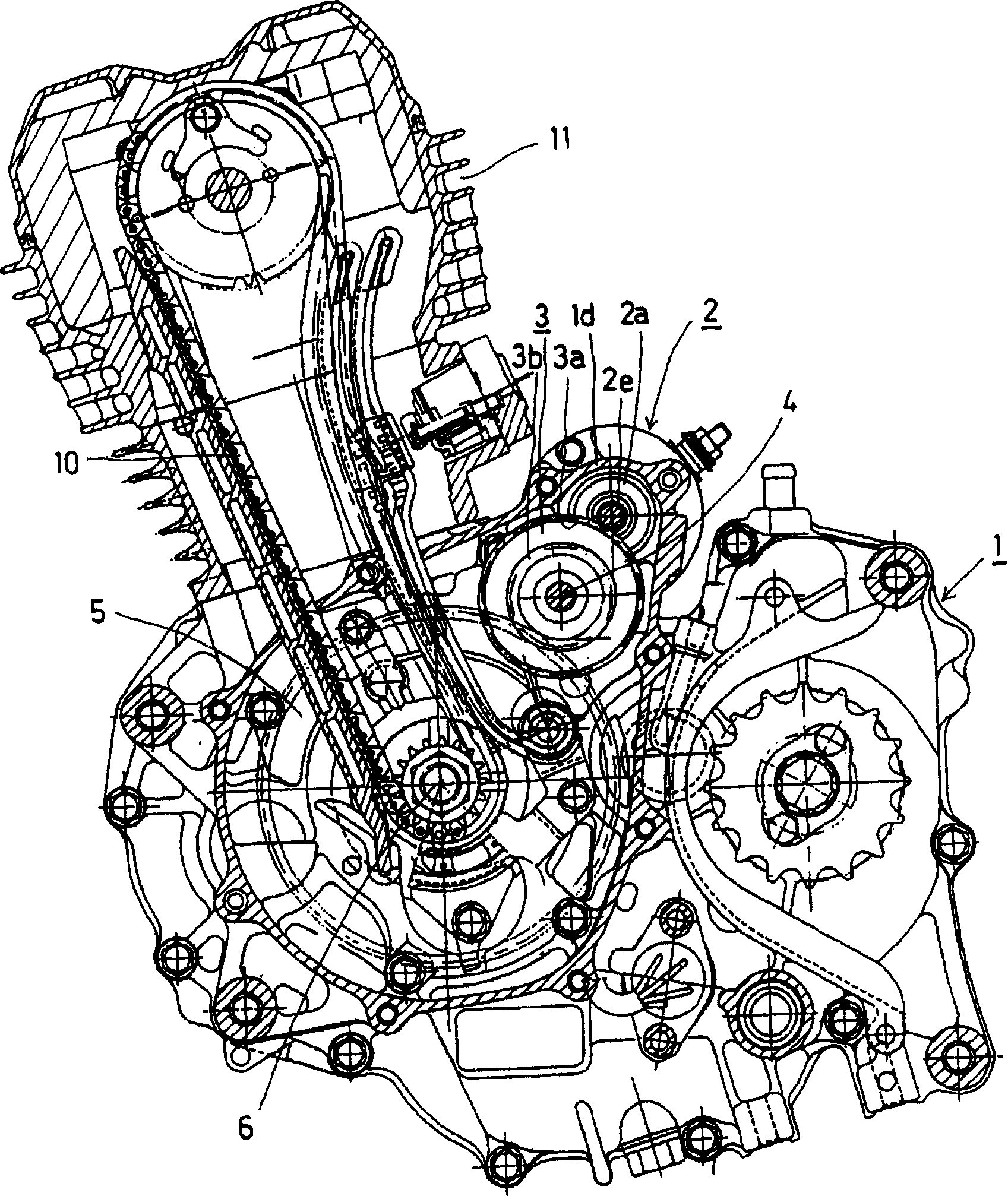 Mounting structure of start motor