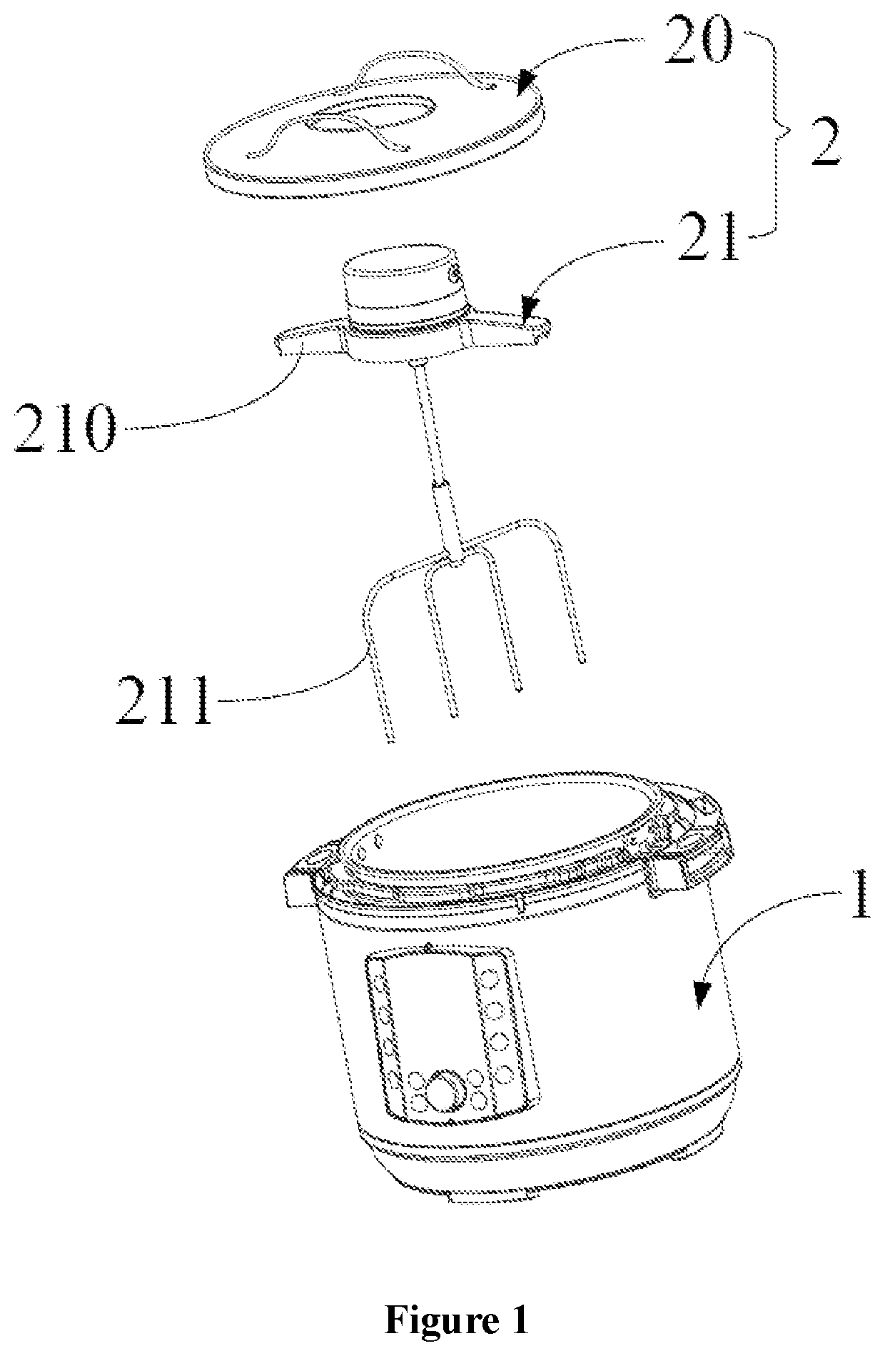 Mixing apparatus, mixing machine and cooking utensil
