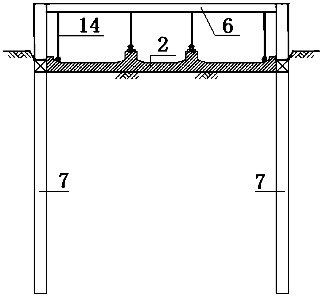 A method for the integration of prefabricated main structure and support structure in open-cut engineering