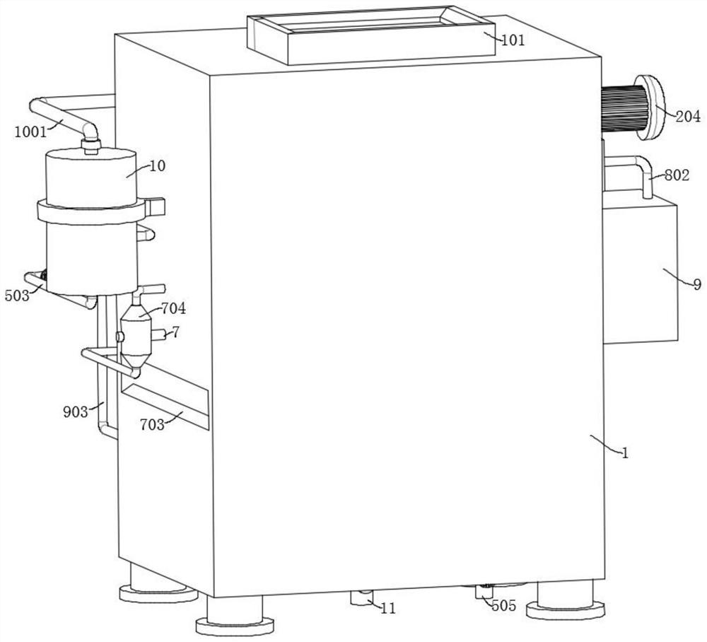 Waste screening and cleaning equipment and cleaning method for mold processing factory