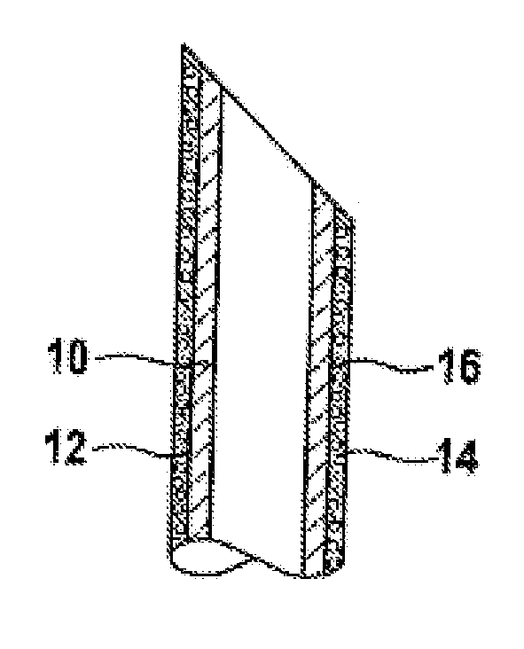 Apparatus with an echogenic coating and echogenic layer