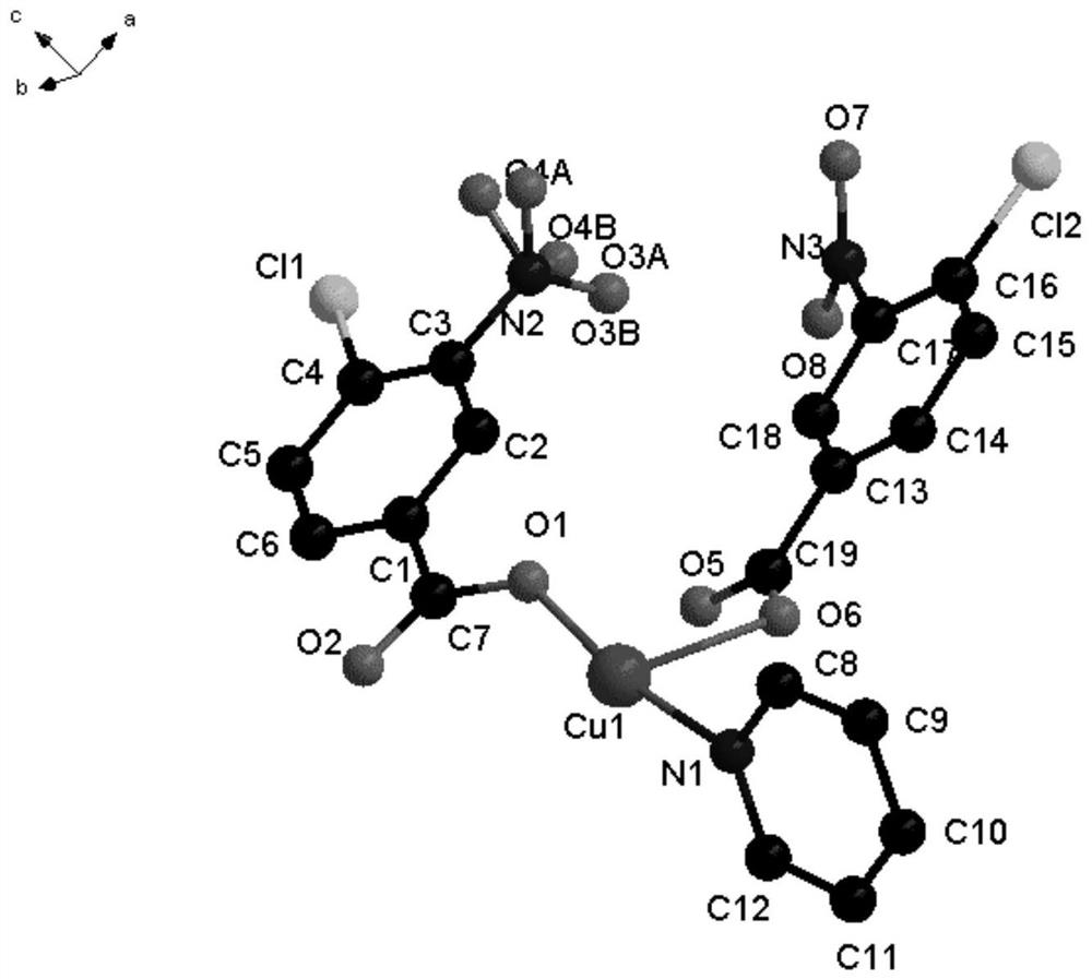 Novel copper metal complex and preparation method and application thereof