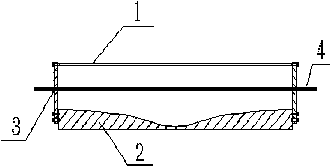 Construction method for high-precision wavy pavement for automobile test