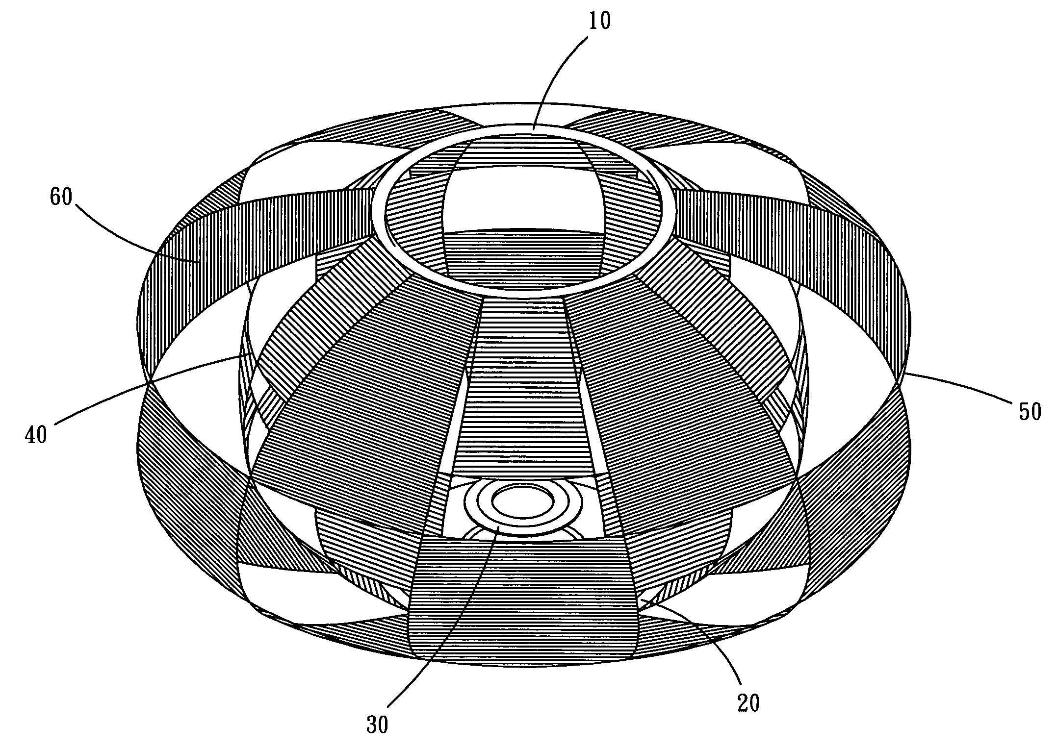 Lamp shade structure