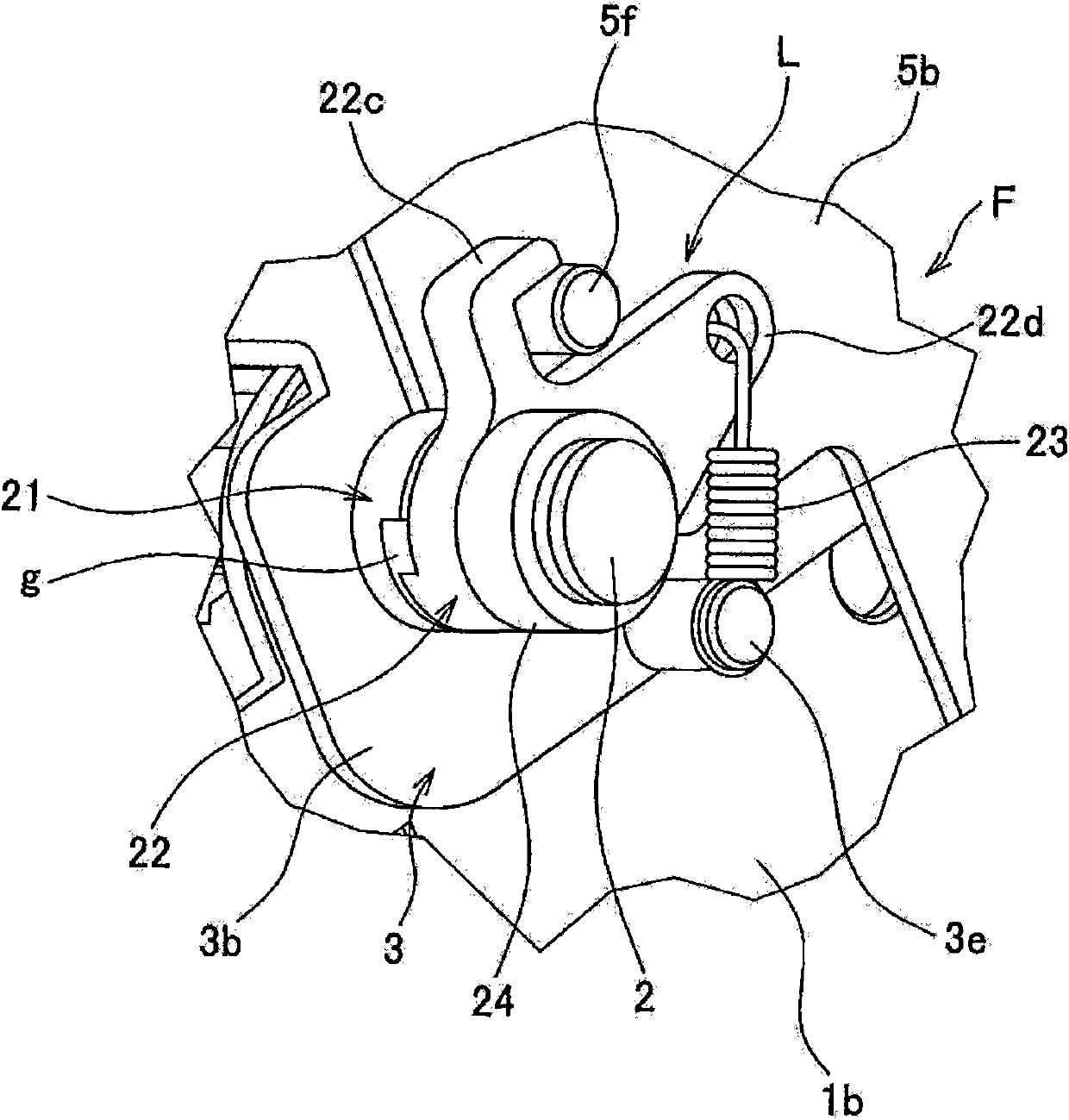 Automatic opening and closing device of opening and closing member and passive opening and closing member using the device