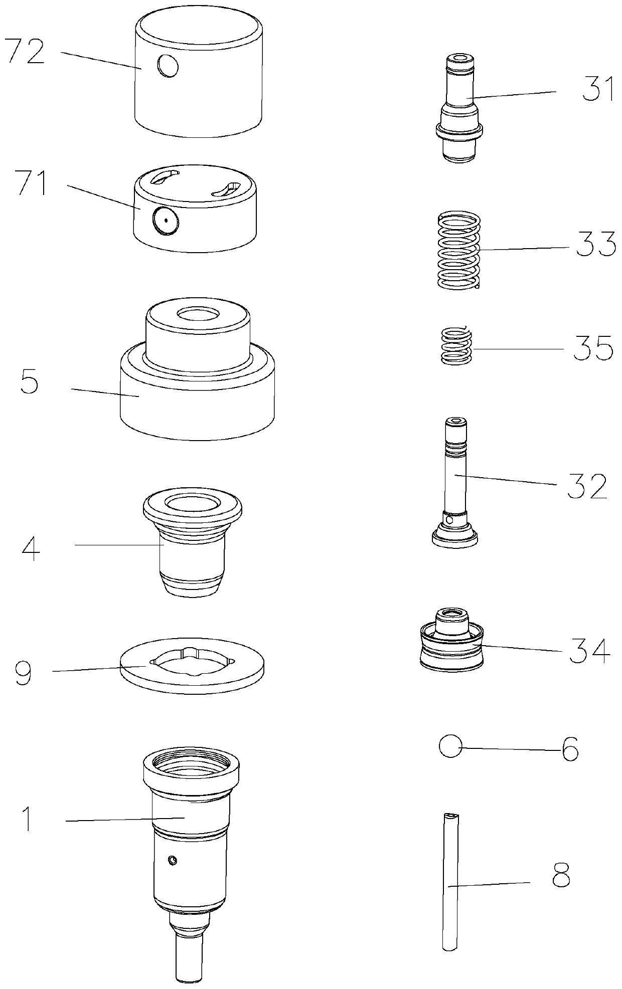 External double-spring perfume pump